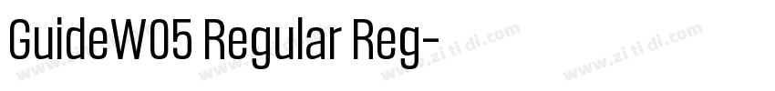 GuideW05 Regular Reg字体转换